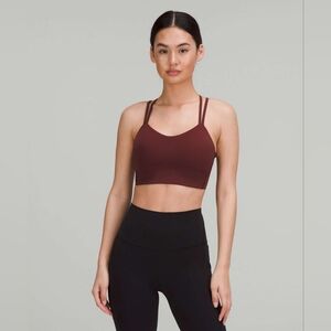 Lululemon Like a Cloud Bra Long Line B/C Cup Red Merlot Size 12